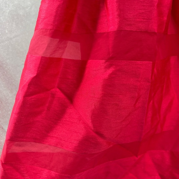 Taylor hot pink 16 fit n flare sleeveless dress mesh detail plus party cocktail - Picture 5 of 11